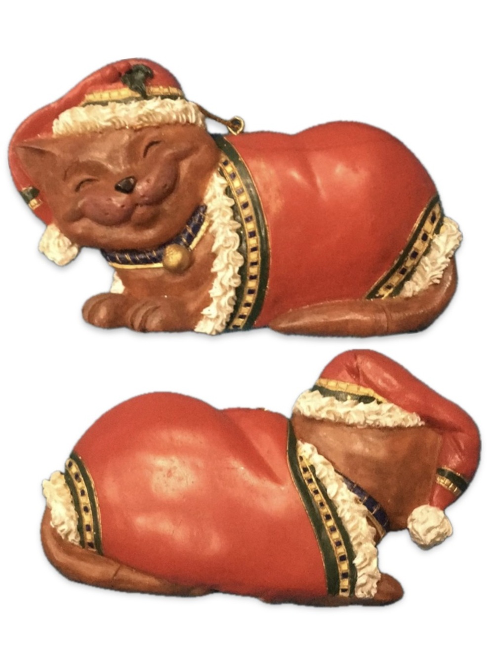 Pussycat Christmas Ornament Polystone Resin NWOT